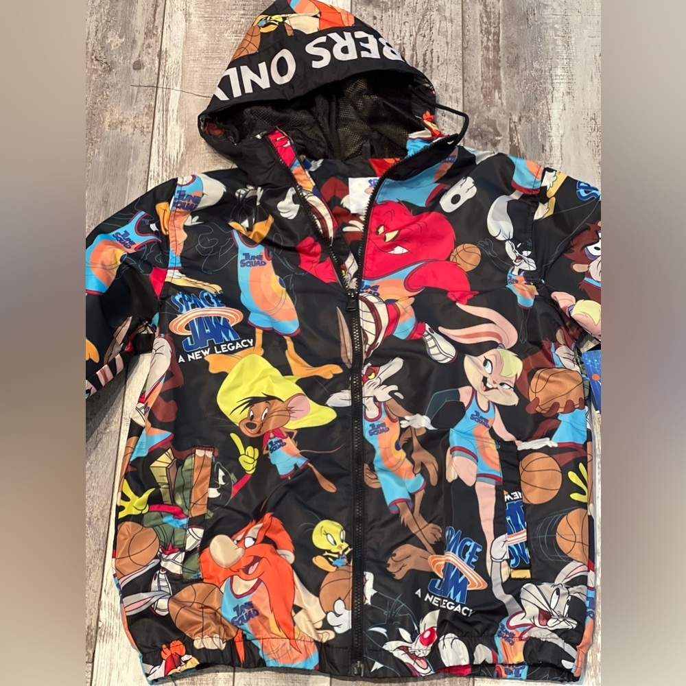 Members Only Looney Tunes Space Jam Colorful Bugs Bunny Basketball Small Jacket